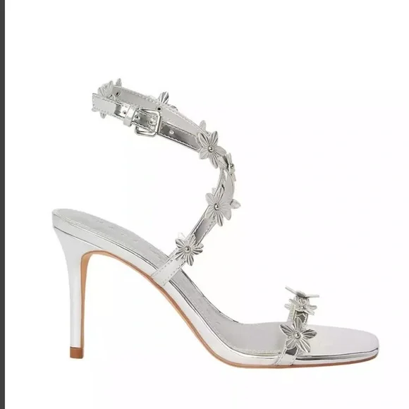 Katy Perry Analia Flower Square Toe Dress Sandals Size 8.5 - Picture 5 of 12